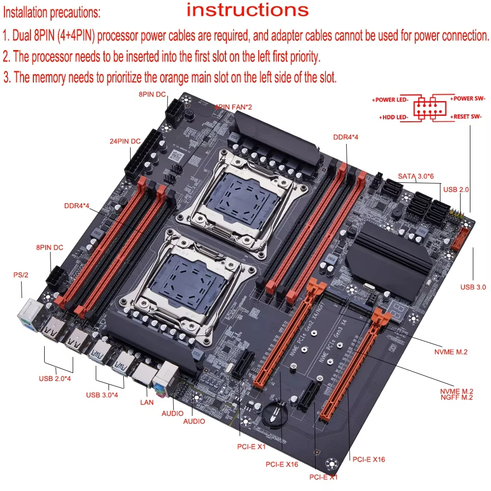 X99 Dual CPU SOYO Gaming Mothe - X99 Dual Cpu Motherboard Combo ulasan dan harga